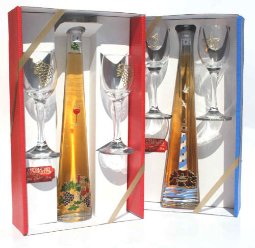 Pineau des Charentes Tarin blanc Coffret deux verres